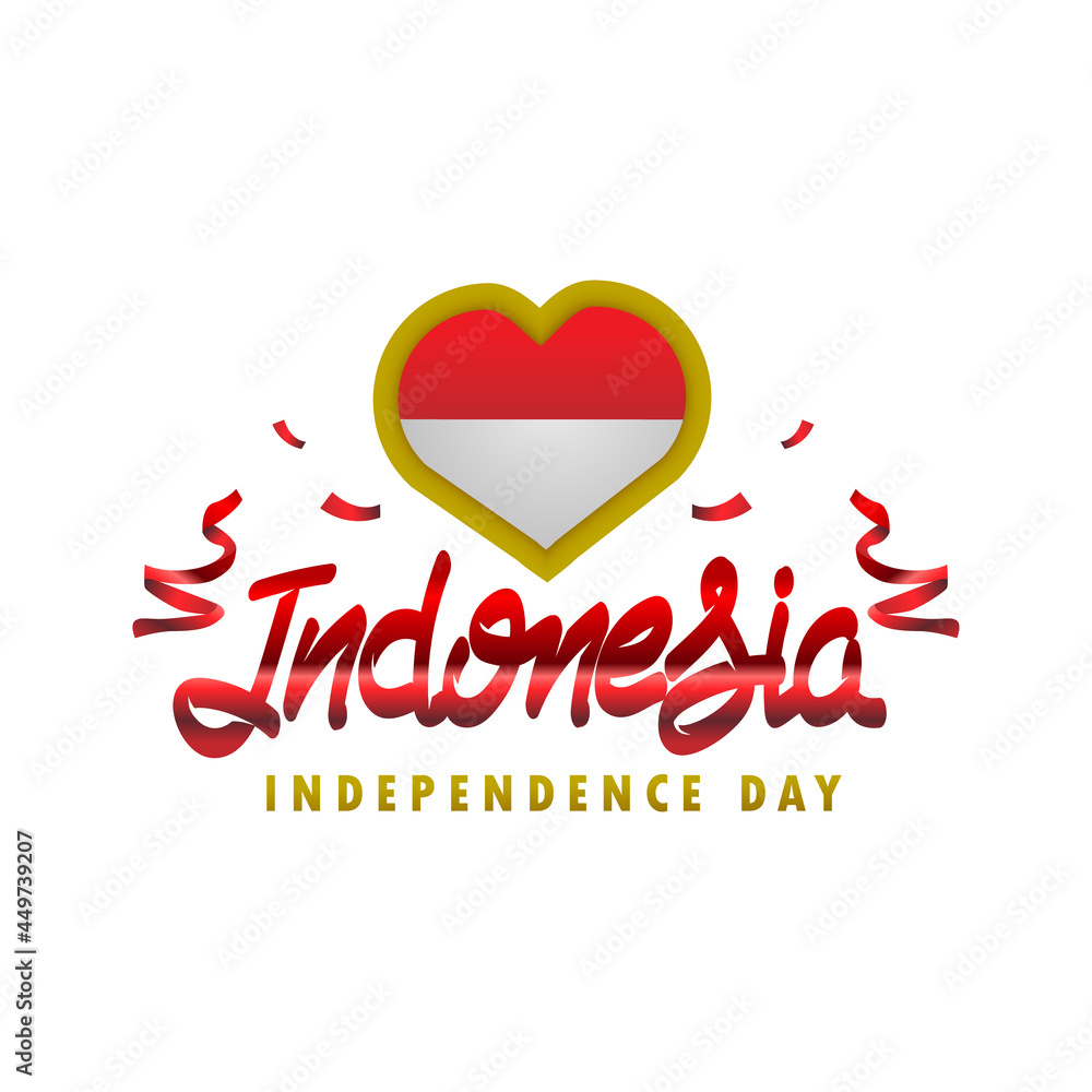 Indonesia independence day background design