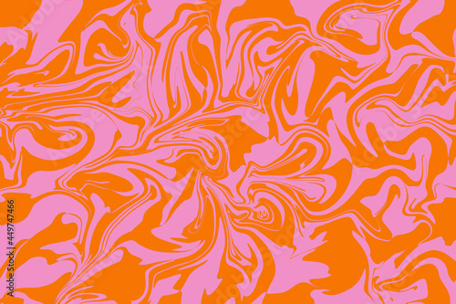 Orange and Pink swirls