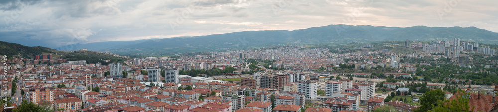 Panoramic view of Tokat city , Turkey 