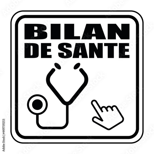 Logo bilan de santé.