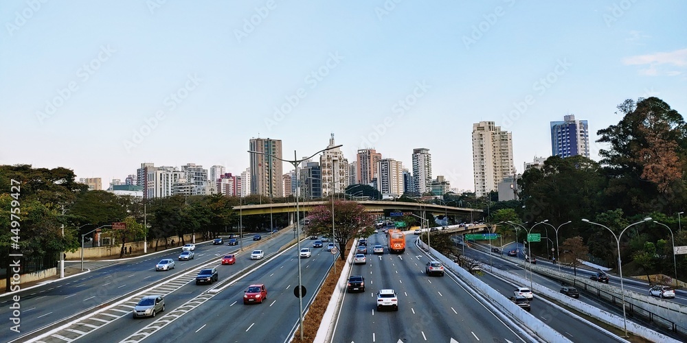 Obraz premium traffic at night