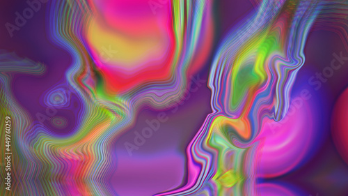 Fototapeta Naklejka Na Ścianę i Meble -  Abstract multicolored liquid background with bubbles