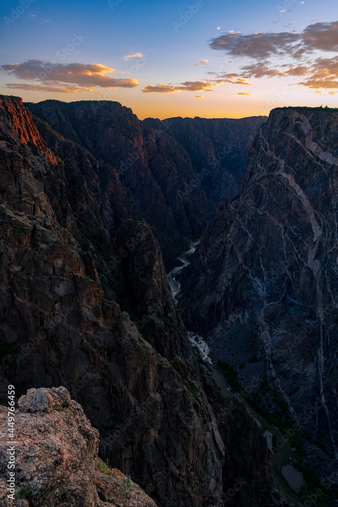 sunset in Black Canyon