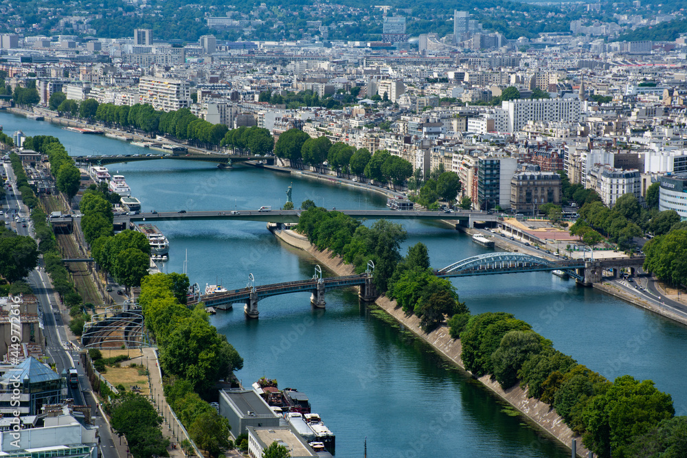 Aerial View of Paris Pond