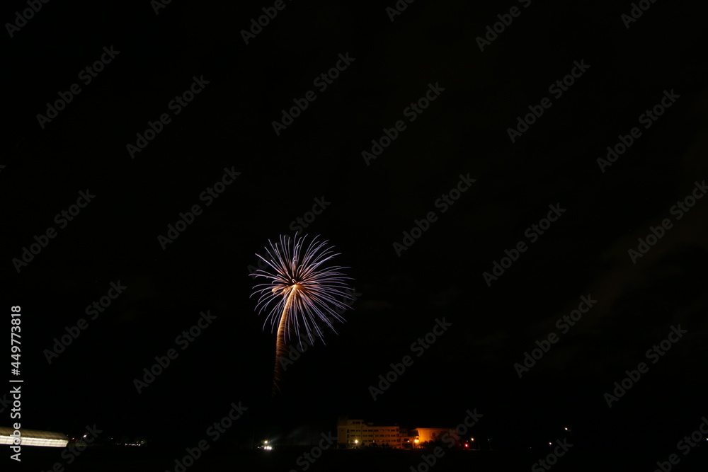 小さな町の花火大会