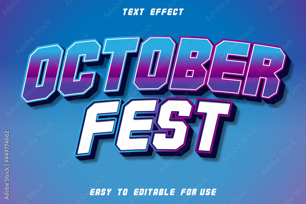 October Fest Editable Text Effect Emboss Retro Style October Fest Editable Text Effect Emboss Retro Style