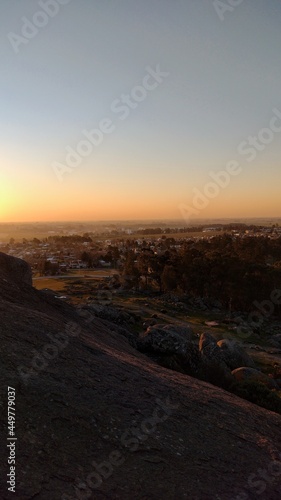 sunset in the mountains