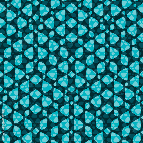 Seamless pattern with Geometric motifs in 4 colors