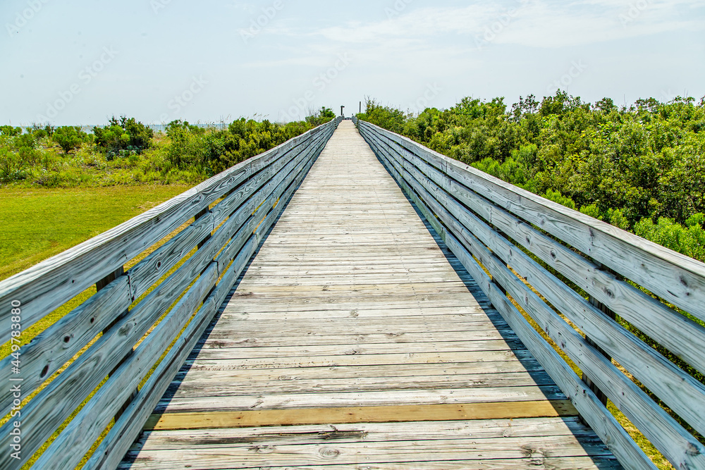 Fishing Pier and Bridge over the water Fishing Pier and Bridge over the water