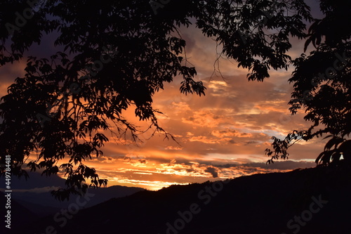 Rojo atardecer.