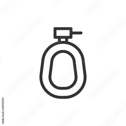 Urinal line icon.