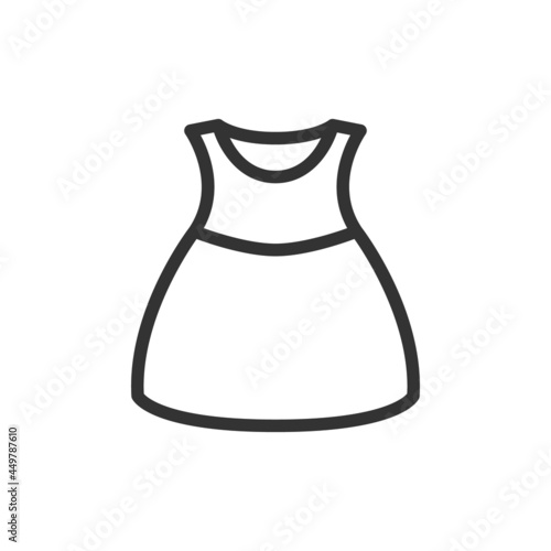 Simple dress line icon. photo