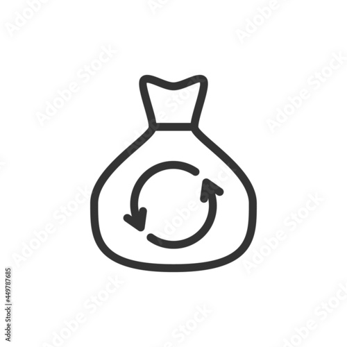 Eco line icon, sign or symbol.