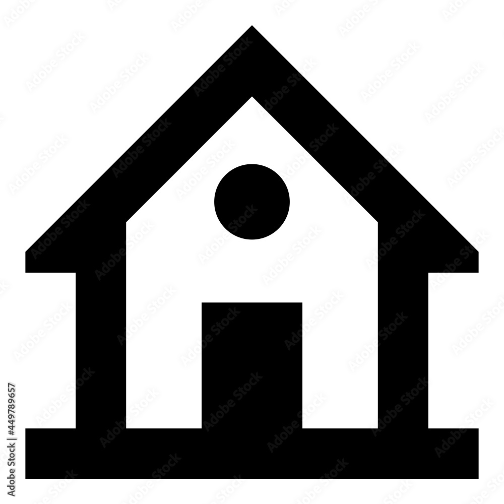 House icon on the white background. House icon on the white background.