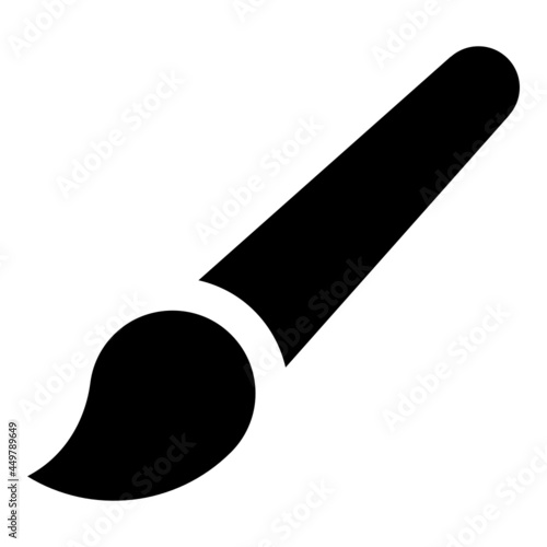 Brush icon on the white background.