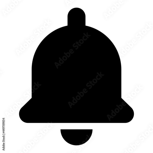 Notifications icon on the white background.