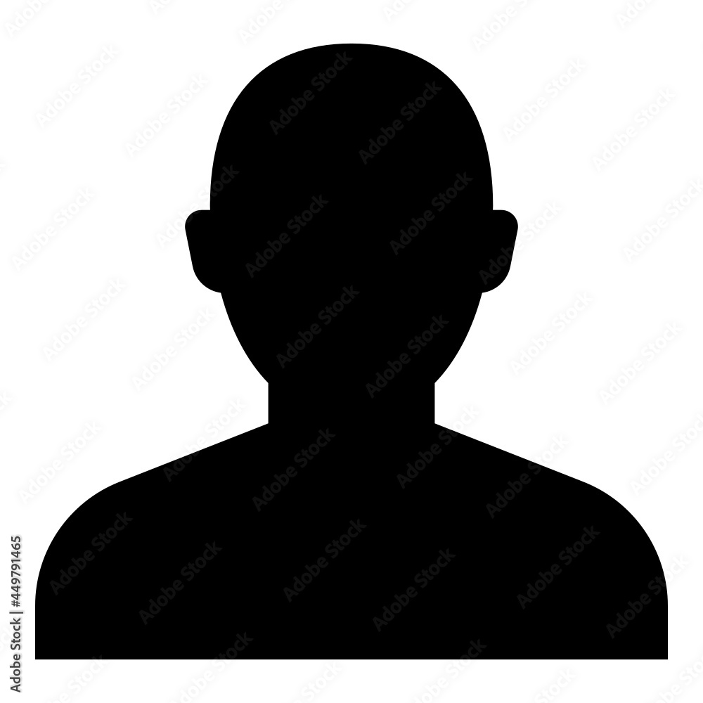 Person icon on the white background. Person icon on the white background.