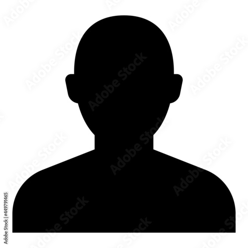 Person icon on the white background.