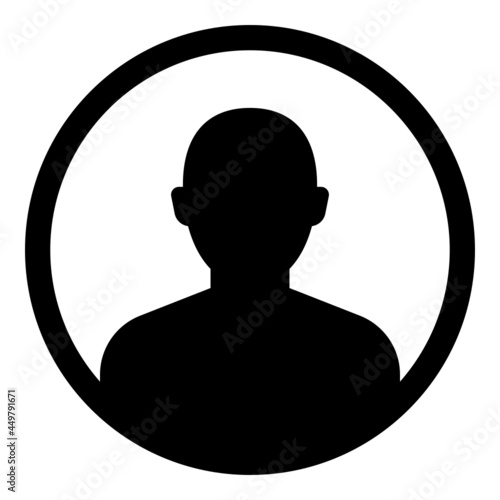 Avatar icon on the white background.