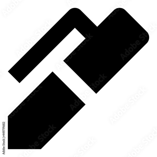 Pen icon on the white background.