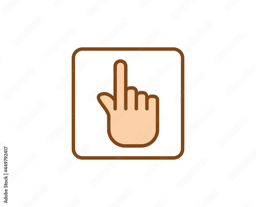 Gesture premium line icon. Simple high quality pictogram. Modern outline style icons. Stroke vector illustration on a white background. Gesture premium line icon. Simple high quality pictogram. Modern outline style icons. Stroke vector illustration on a white background.