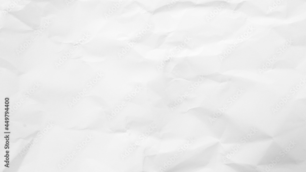 Obraz premium White Paper Texture background. Crumpled white paper abstract shape background with space paper recycle for text