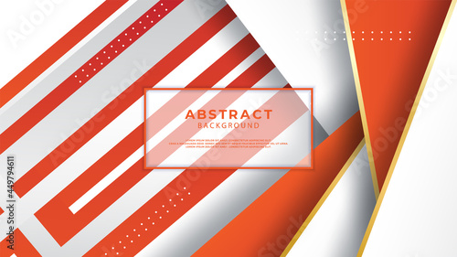 Abstract red and white arrow background with blank space design. Modern futuristic background . Vector illustration design for presentation, banner, cover, web, flyer, card, poster, wallpaper and etc.