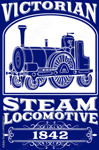 classic 1840s steam locomotive |Victorian train