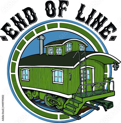 classic wooden caboose | end of line