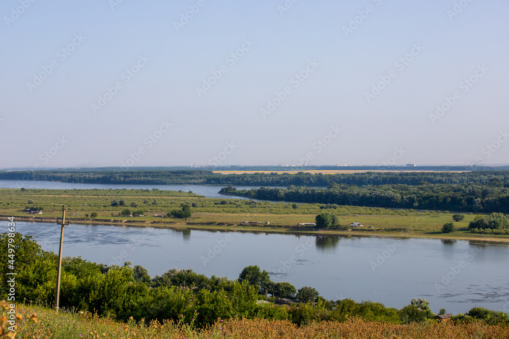Danube river in Ostrov - Romania