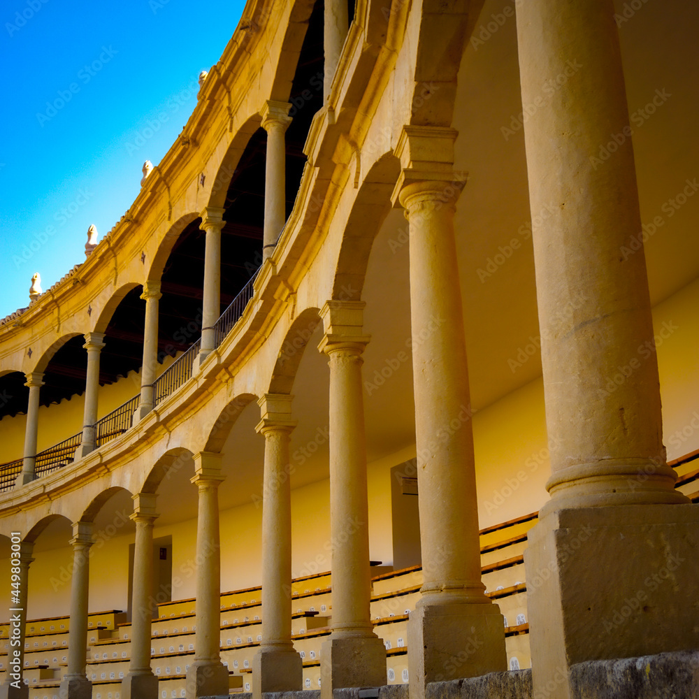 Columns at Plaza de Toros Sevilla, Spain