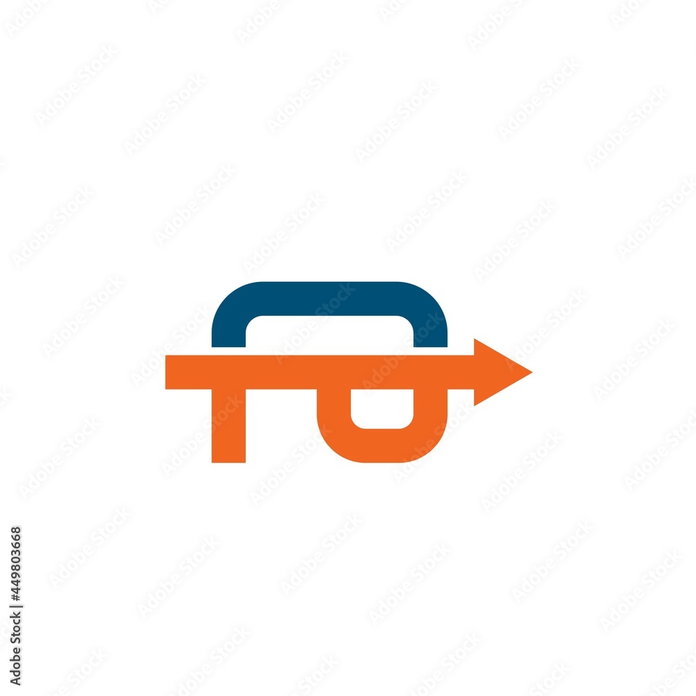 fG letter arrow icon  vector concept design