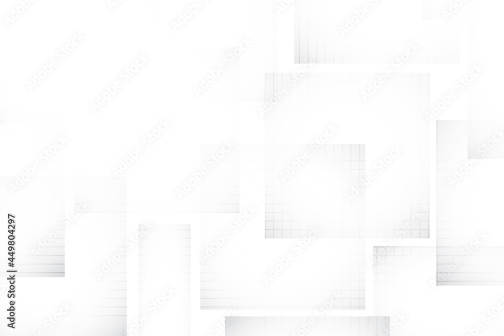 Abstract white and gray color, modern design background with geometric shape and halftone effect. Vector illustration. Abstract white and gray color, modern design background with geometric shape and halftone effect. Vector illustration.
