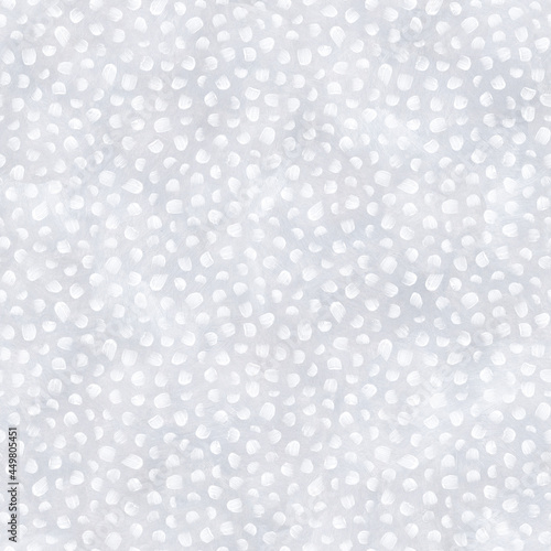 Gray seamless pattern. Vintage texture from brush strokes. Cute background.