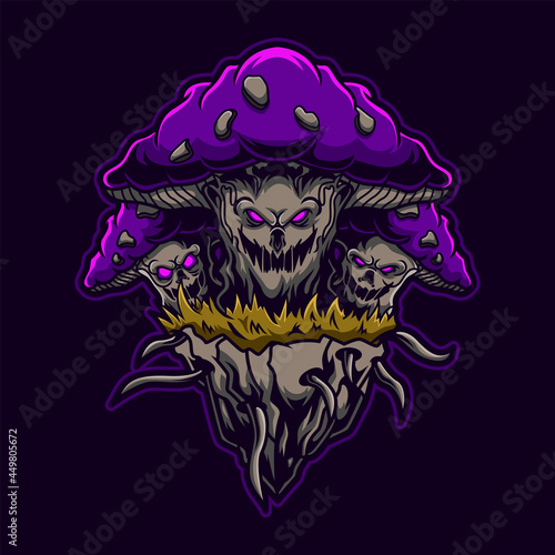 Monster Mushroom Illustration