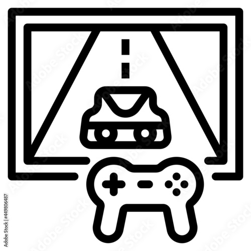 gamepad line icon