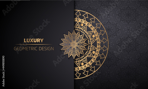 Luxury ornamental mandala background With Arabesque © Md