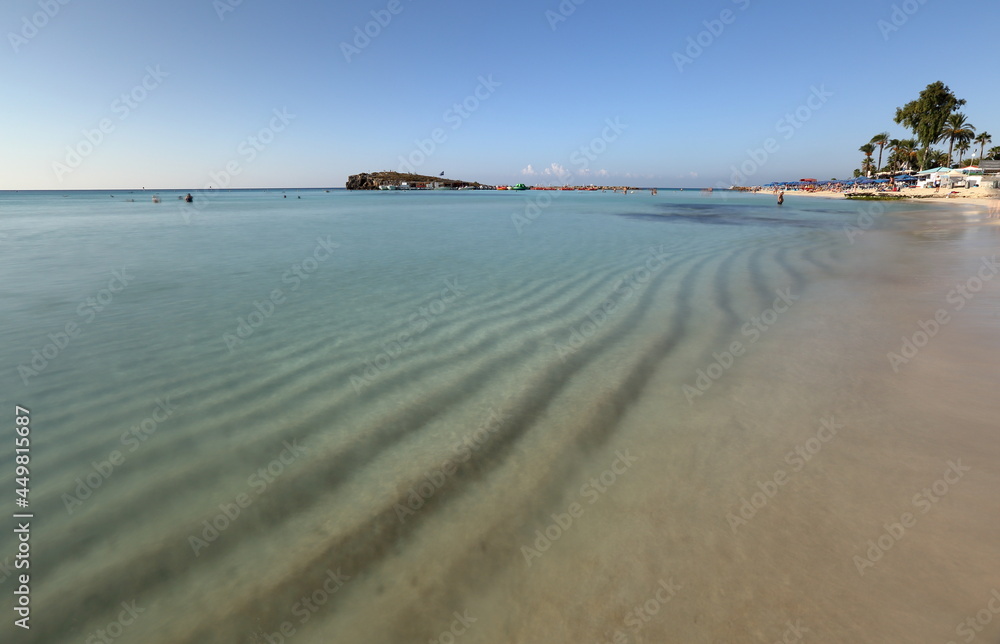 Sea bay and Nissi beach in Aya napa, Cyprus