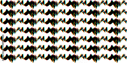 Creative colorful minimalist contemporary art illustration, wall decoration, postcards, album, brochure cover design. Playful composition of abstract shapes and curves. Riso cmyk colored print.