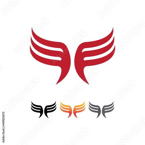 Wing illustration logo
