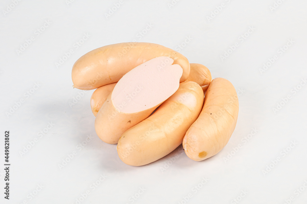 Natural meat sausages with minced meat Natural meat sausages with minced meat