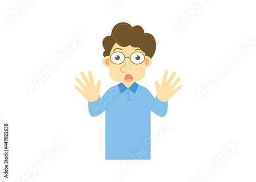 眼鏡の男性