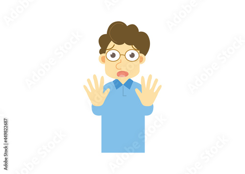 眼鏡の男性