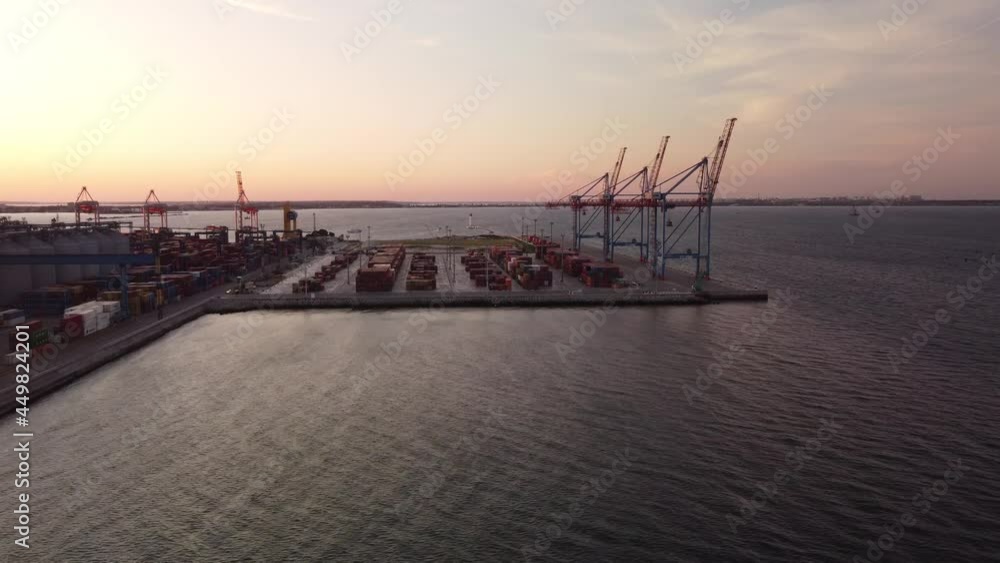 Odessa seaport from a height. Odessa seaport from a height.
