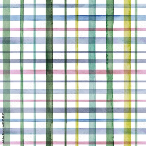 Beautiful watercolor drawing. Hand painted seamless pattern. Closeup, no people