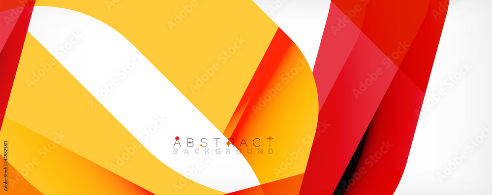 Geometric abstract background - multicolored abstract shapes on white. Vector Illustration For Wallpaper, Banner, Background, Landing Page Geometric abstract background - multicolored abstract shapes on white. Vector Illustration For Wallpaper, Banner, Background, Landing Page