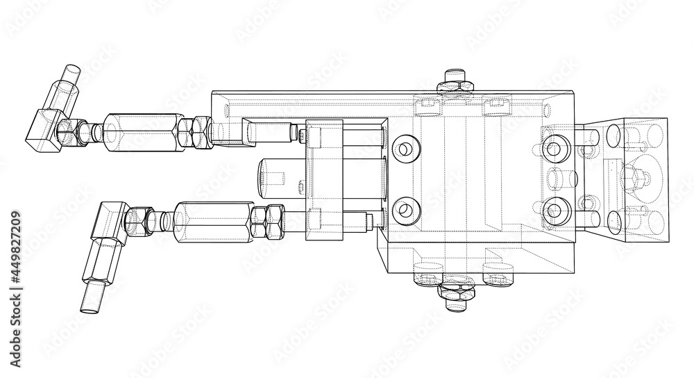 Abstract industry object concept. Vector