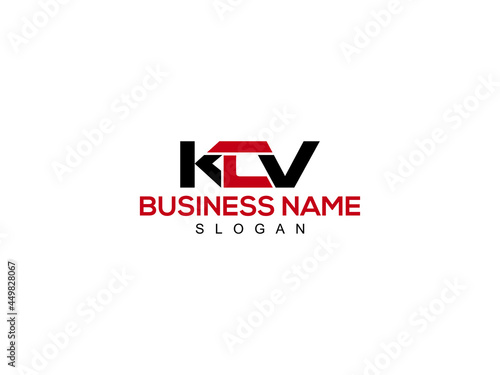 Alphabet KCV Logo Letter Vector For Business photo