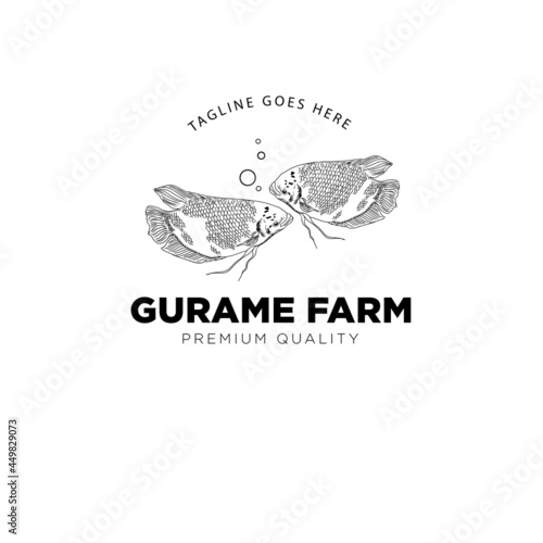 gurame farm logo vector
