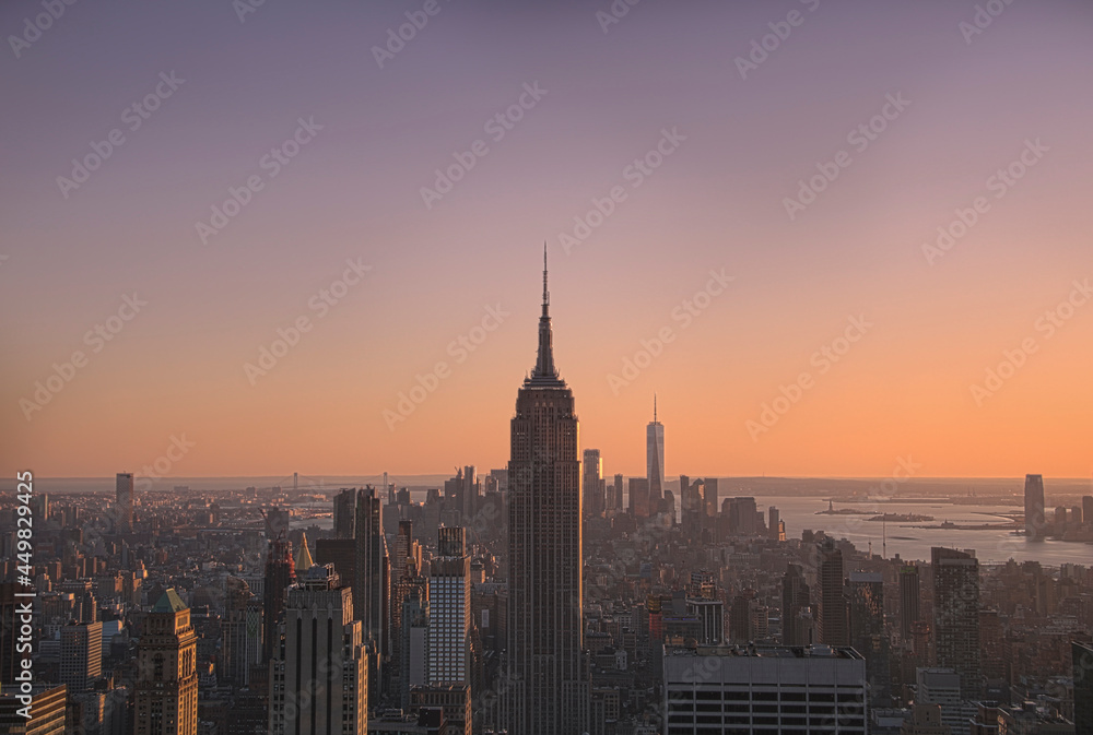 Obraz premium Sunset at NYC